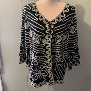 Black and White Button Down Cardigan! 🖤